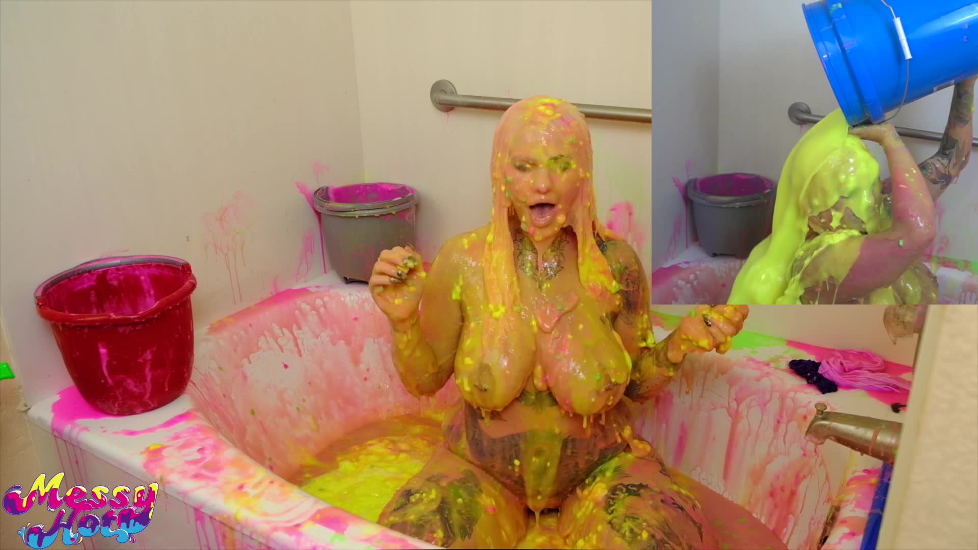 barbie-destroyed-with-slime-and-foam-in_